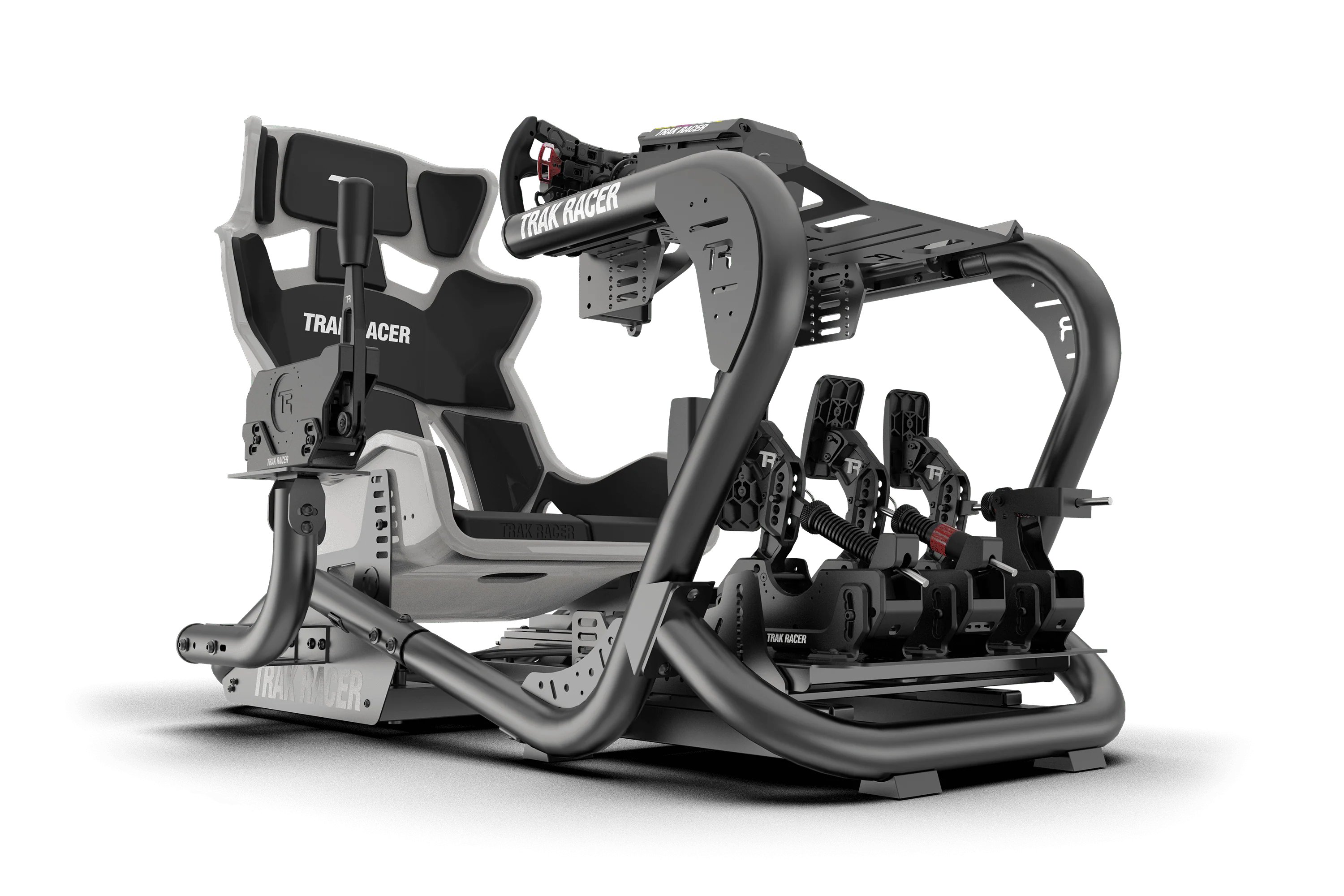 TR Series Fibreglass GT Sim Racing Seat — High Gloss Grey - Image 8