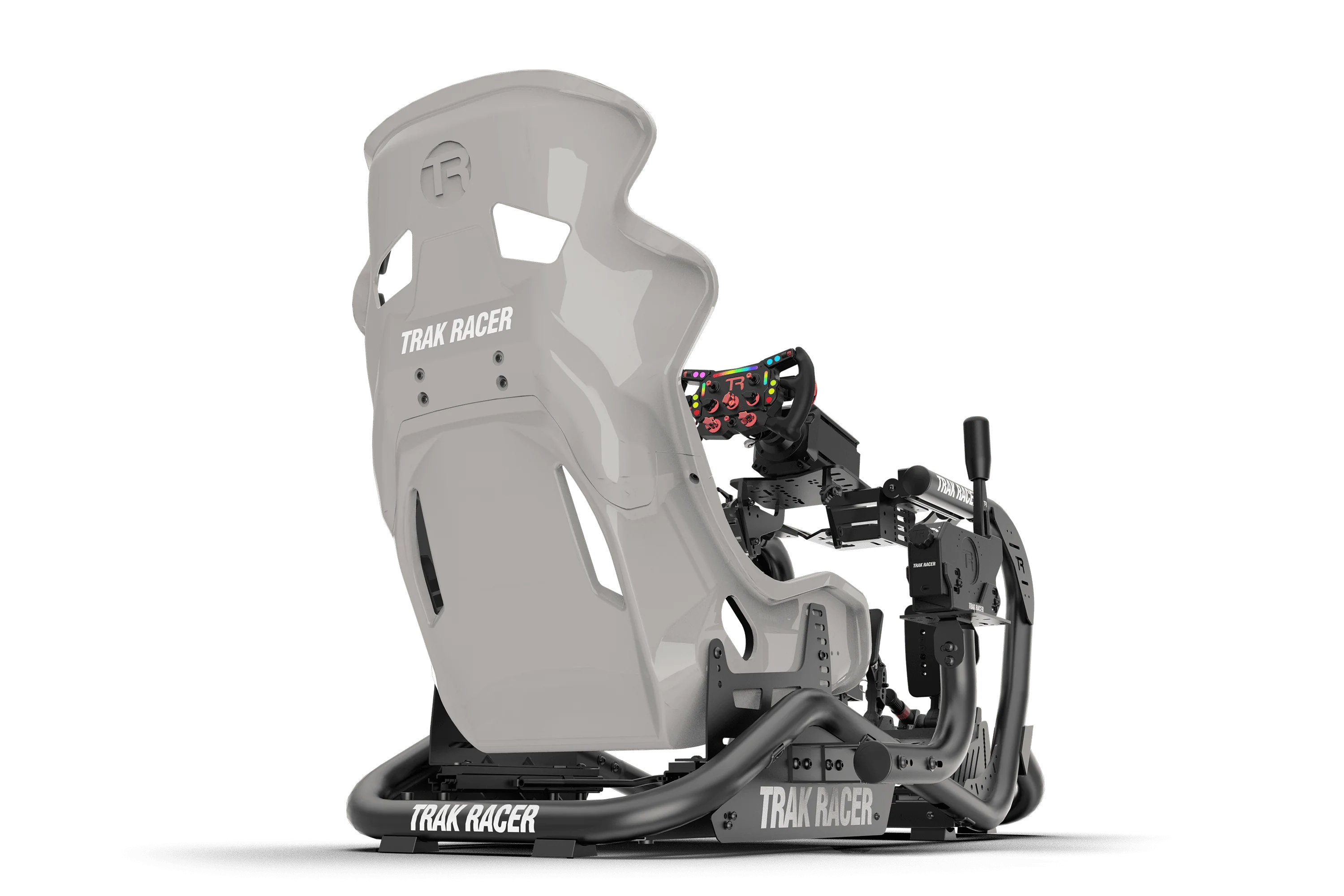 TR Series Fibreglass GT Sim Racing Seat — High Gloss Grey - Image 9