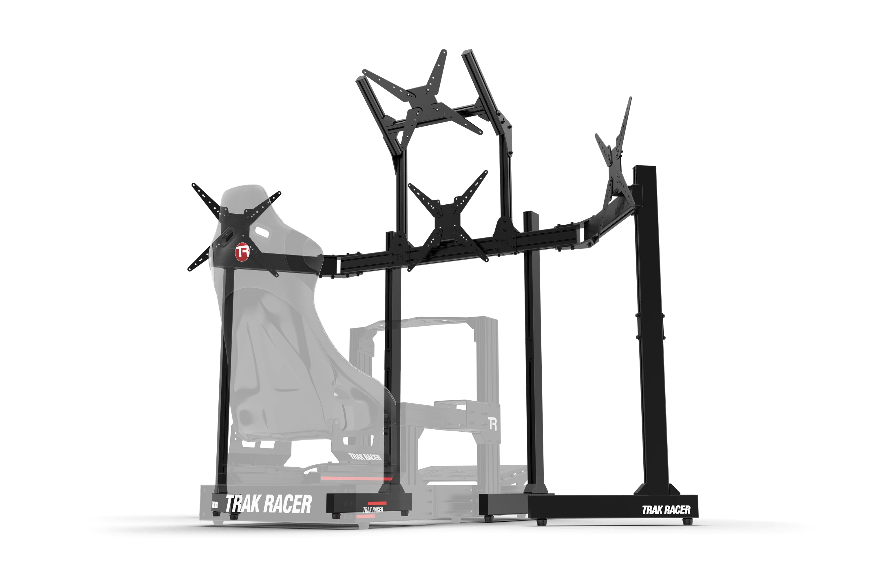 Freestanding Quad (4) Monitor Stand with Extra Leg Supports - Image 6