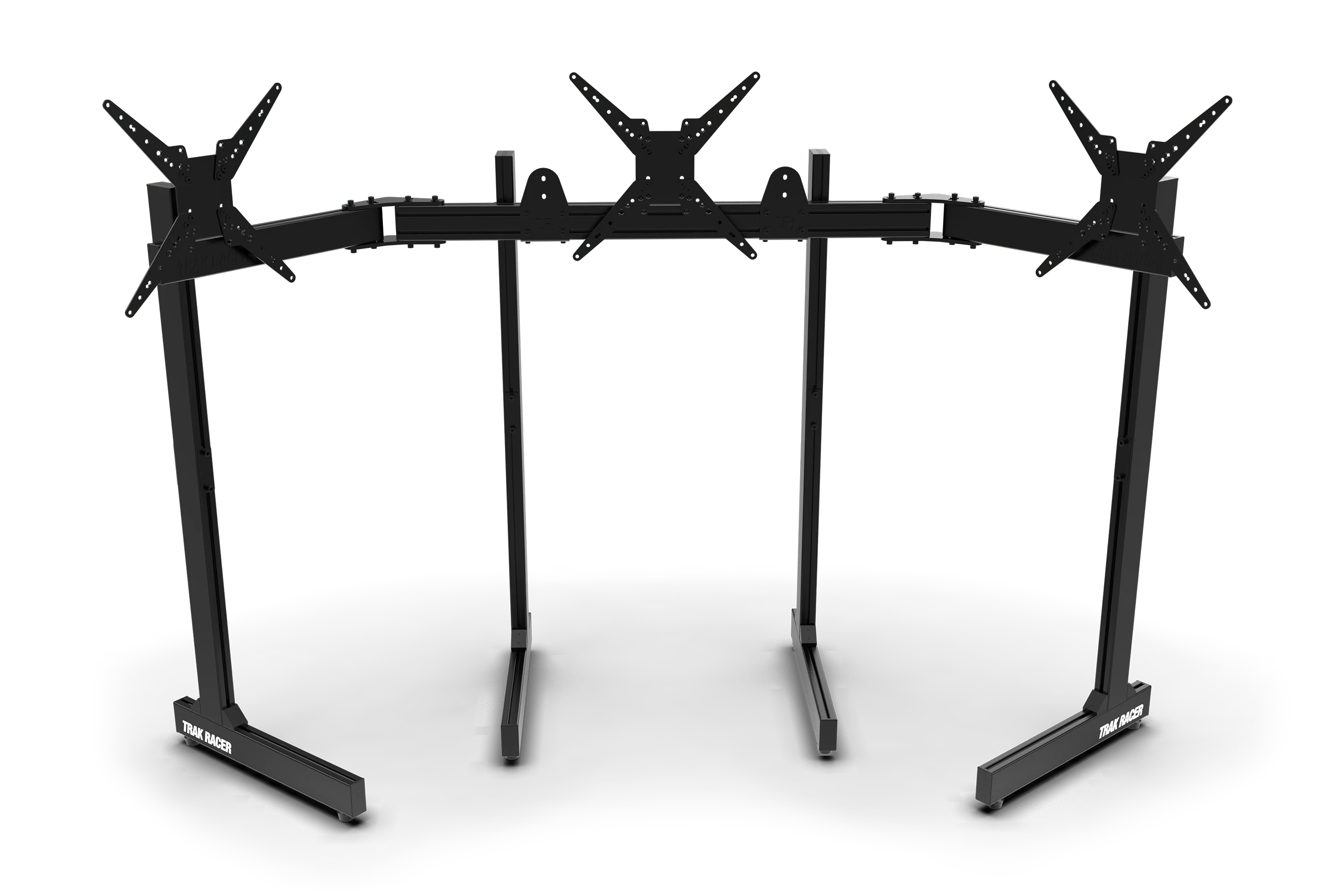 Freestanding Triple (3) Monitor Stand with Extra Leg Supports - Image 3