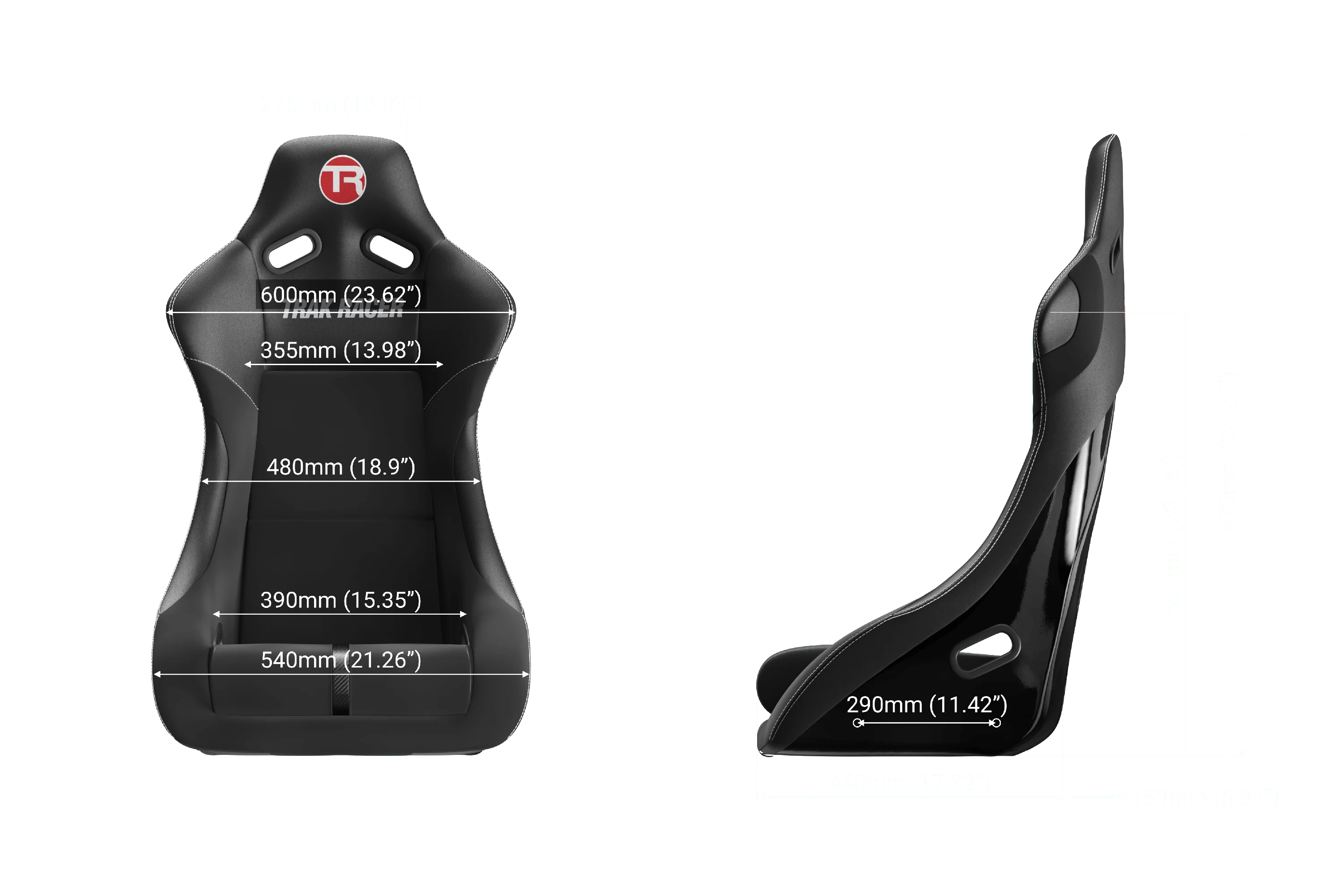 GT Rally-Pro Fixed Fiberglass Sim Racing Seat - Image 5