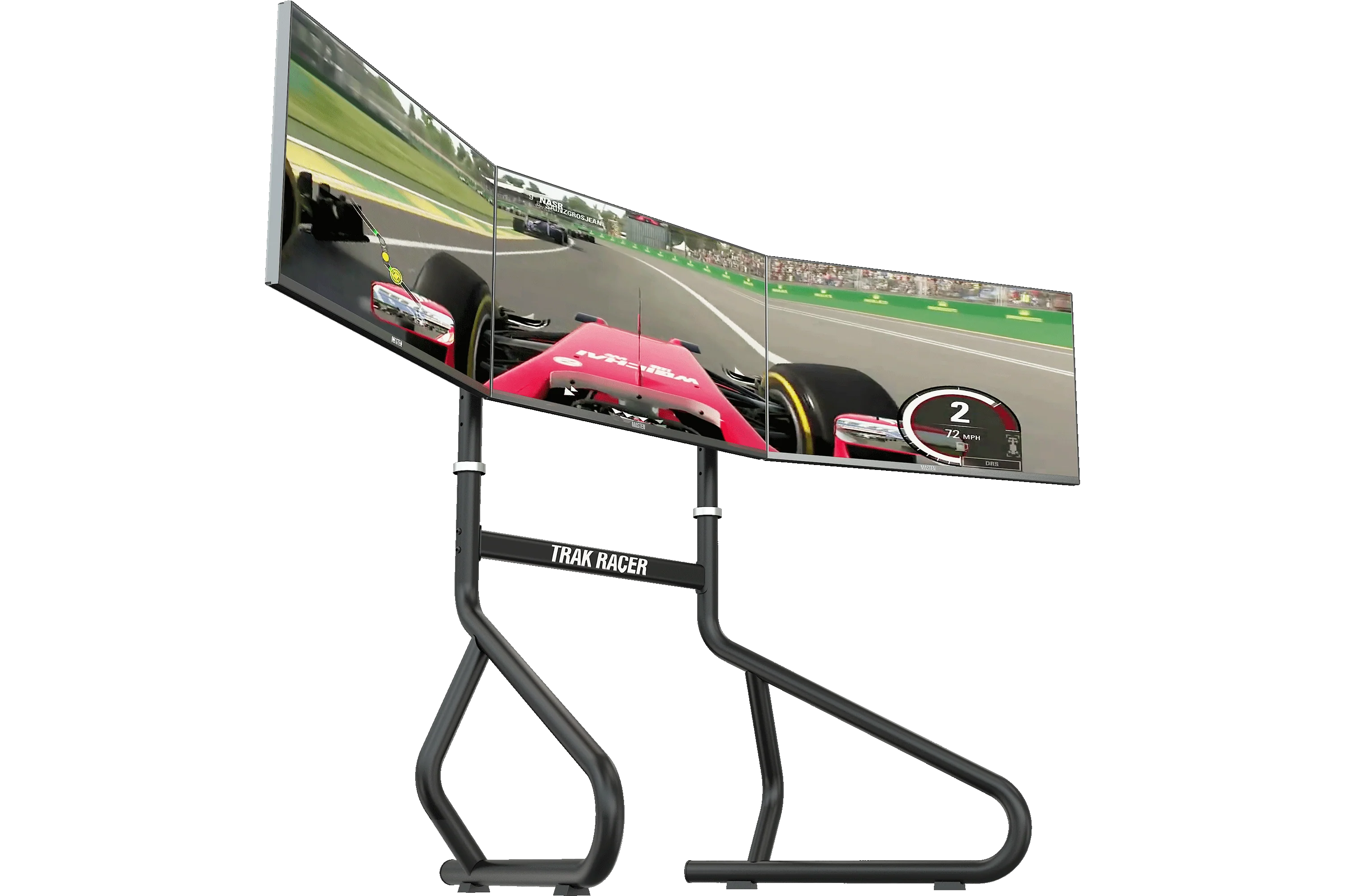 Large Freestanding Triple Monitor Stand - 30" to 45" Displays - Image 2